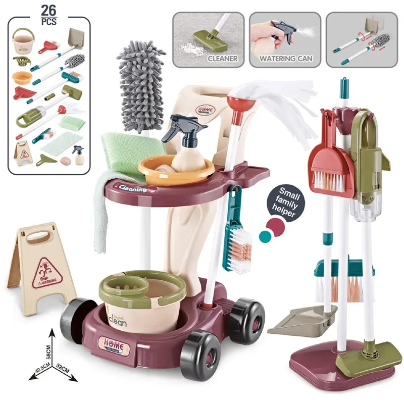 JUEGO DE ROLES SET LIMPIEZA 26 PIEZAS Toletitoscl